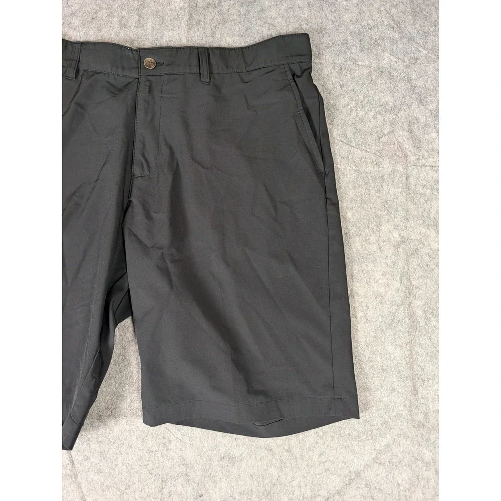 Adidas Mens Golf Shorts Black Stretch Flat Front Performance Activewear 38